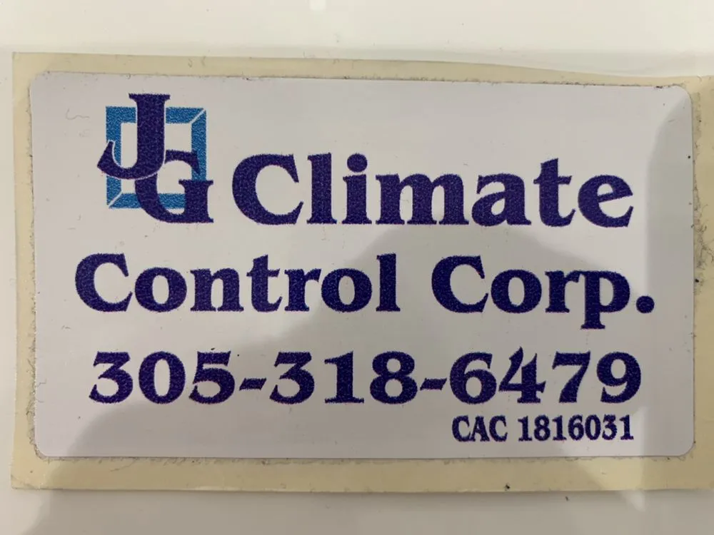 Slide of JG Climate Control