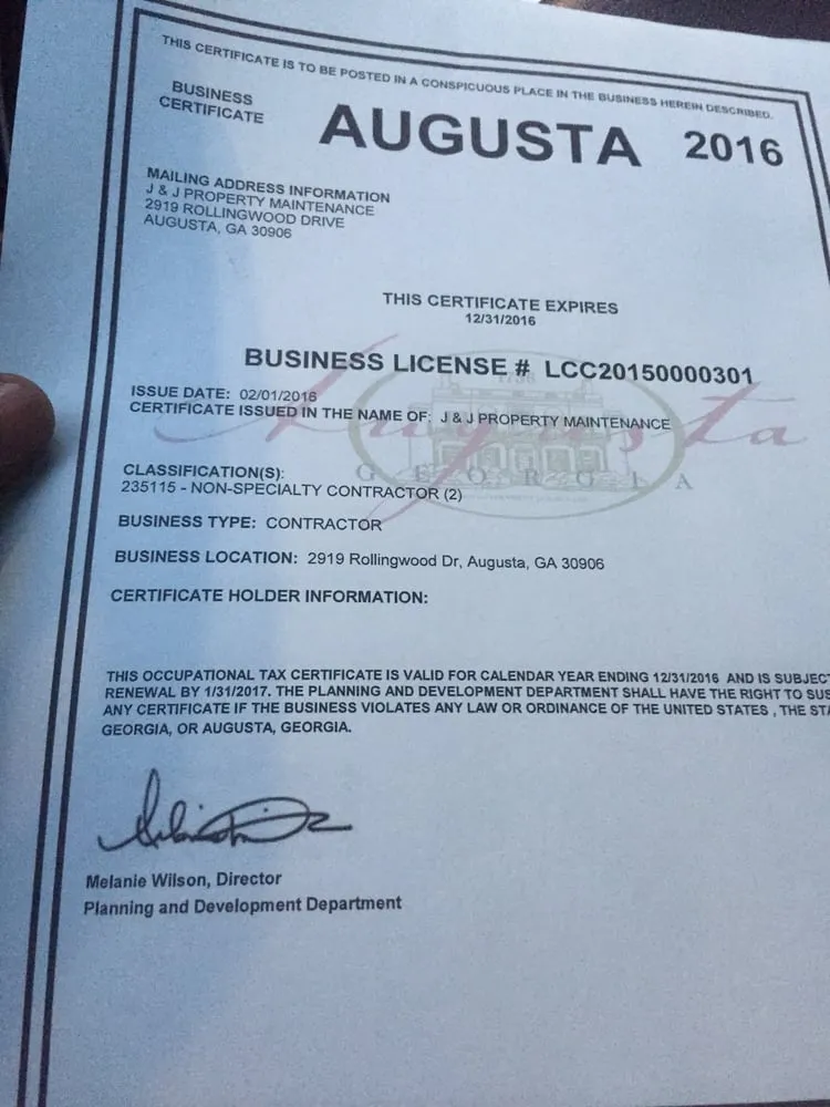 Slide of J&J Property Maintenance