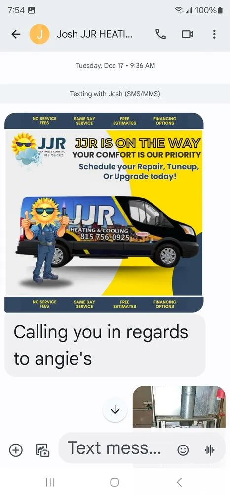 Slide of J.J.R. Heating & Cooling