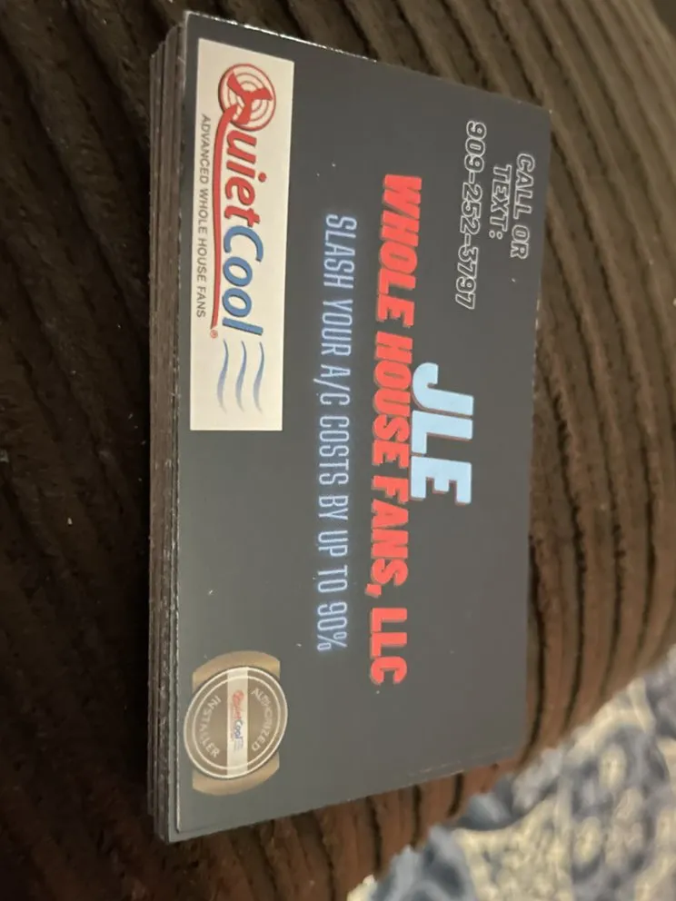 Slide of JLE Whole House Fans