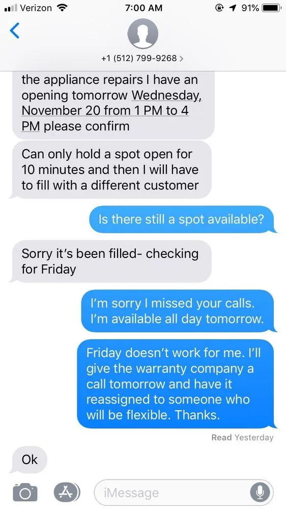 Slide of JM Appliance A/C & Heating