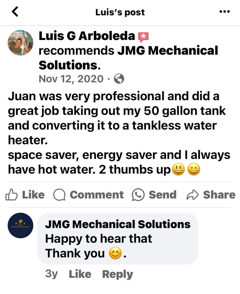 Slide of JMG Mechanical Solutions