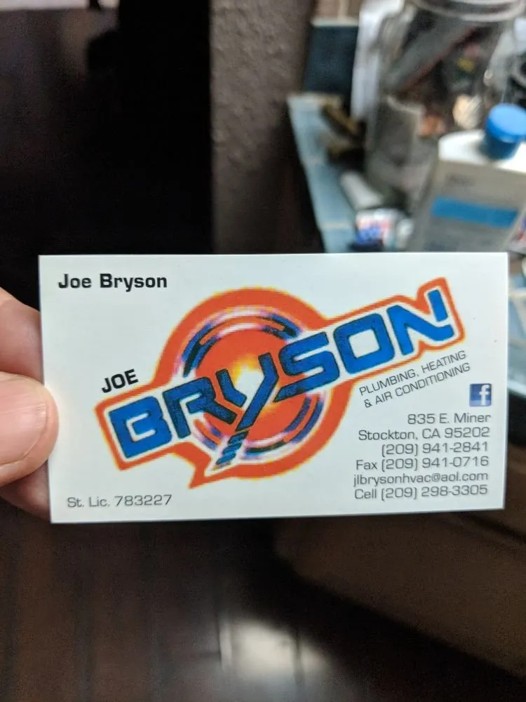 Slide of Joe Bryson Plumbing, Heating & AC