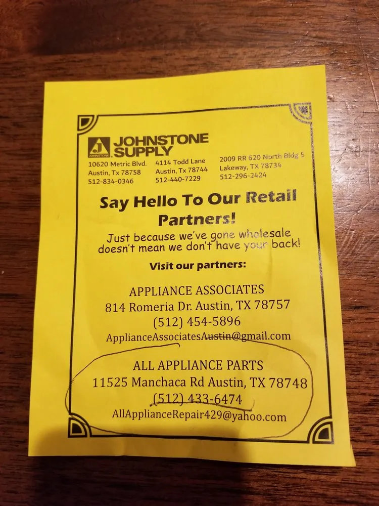 Slide of Johnstone Supply Austin-South