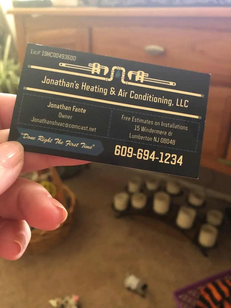 Slide of Jonathan's Heating & Air Conditioning