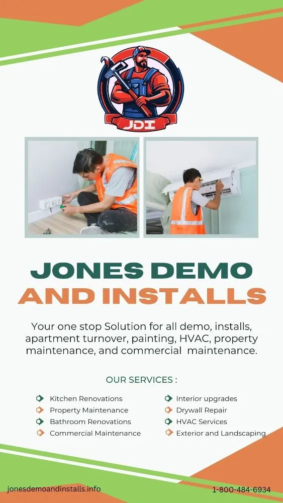 Slide of Jones Demo And Installs