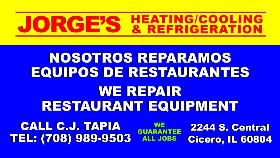 Slide of Jorges Heating Cooling & Refrigeration