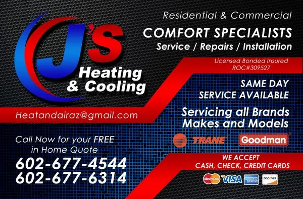 J's Heating and Cooling Logo