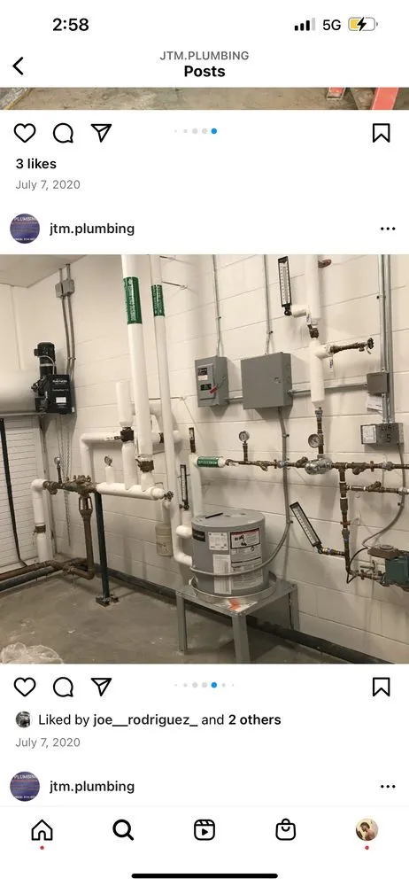 Slide of JTM Plumbing