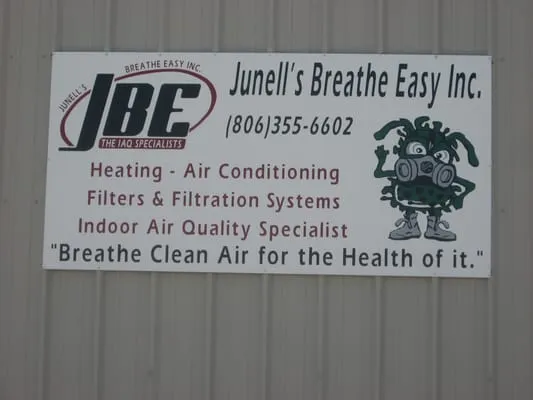 Junell's Breathe Easy Logo