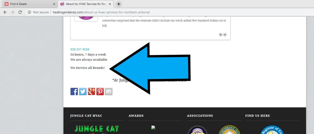 Slide of Jungle Cat Heating & Cooling