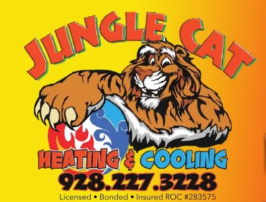 Jungle Cat Heating & Cooling Logo