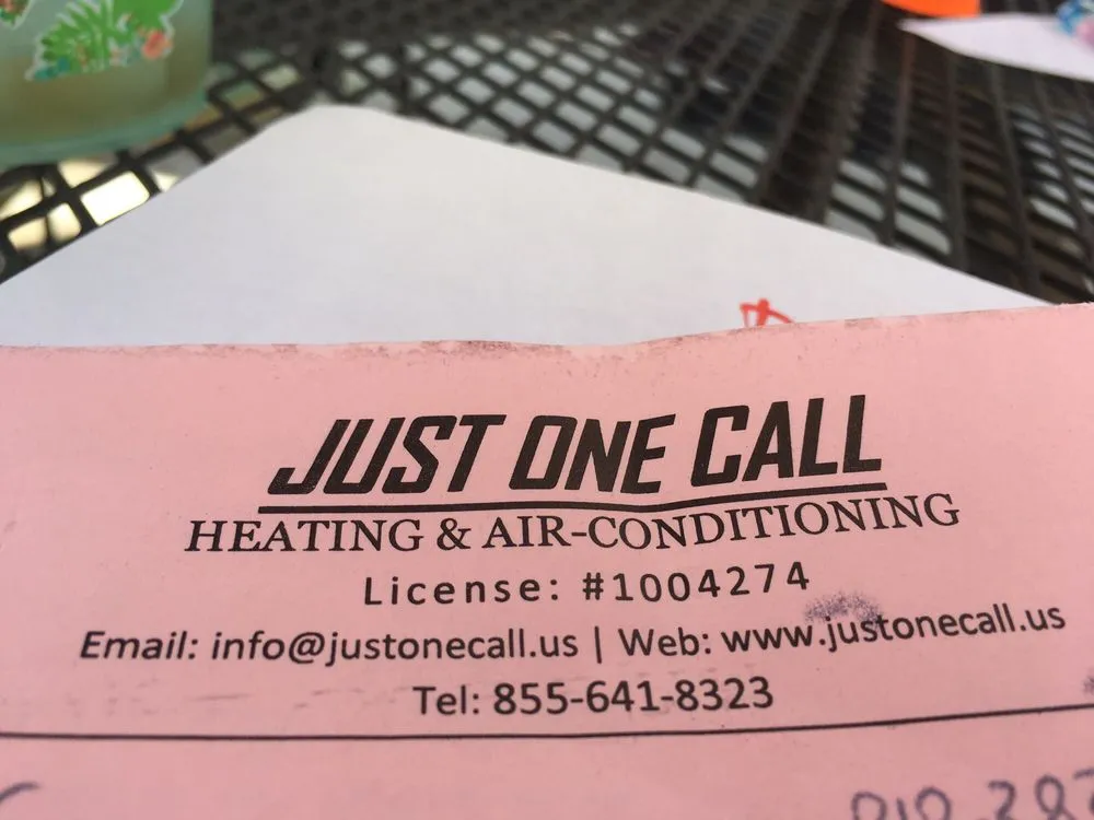 Slide of Just One Call