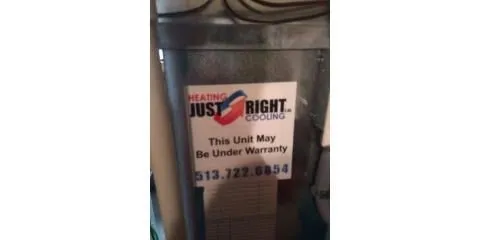 Slide of Just Right Heating and Cooling