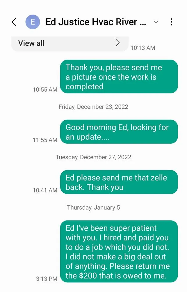 Slide of Justice Heating & Cooling