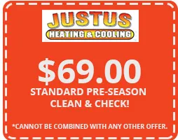 Slide of Justus Heating & Cooling