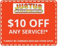 Slide of Justus Heating & Cooling