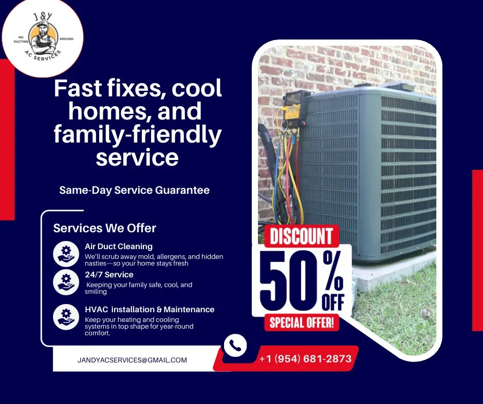 Slide of J&Y AC Services