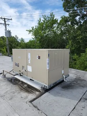 K & F Cooling And Heating Company Logo