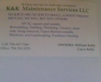 Slide of K & K maintenance service