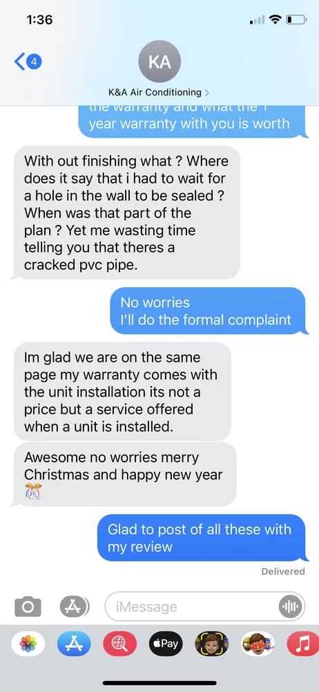 Slide of K&A Air Conditioning