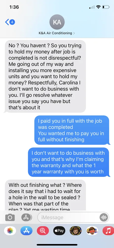 Slide of K&A Air Conditioning