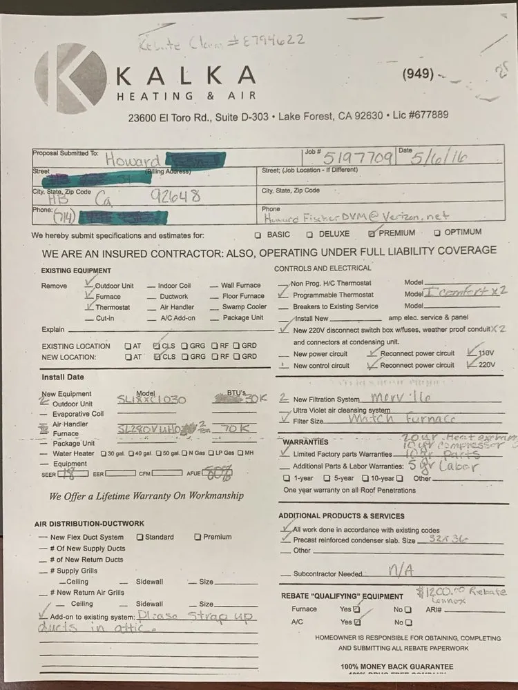 Slide of Kalka Plumbing Air Conditioning and Heating