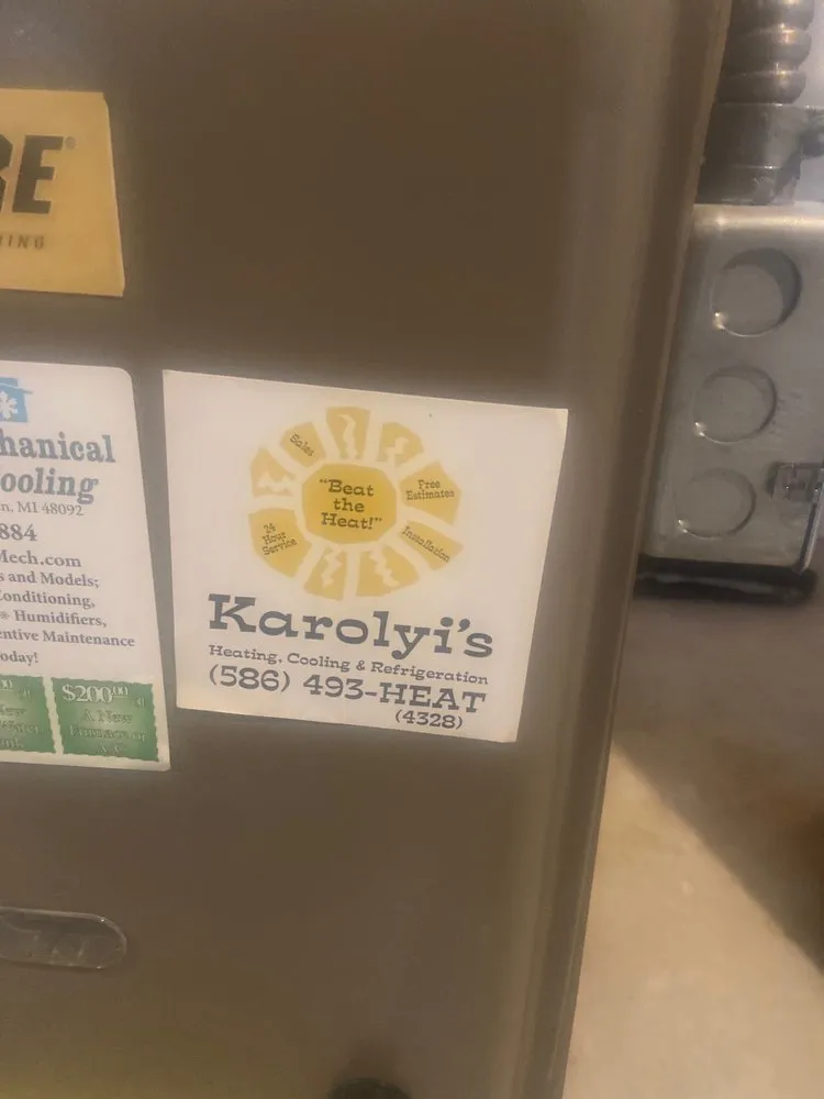 Slide of Karolyi's Heating, Cooling & Refrigeration