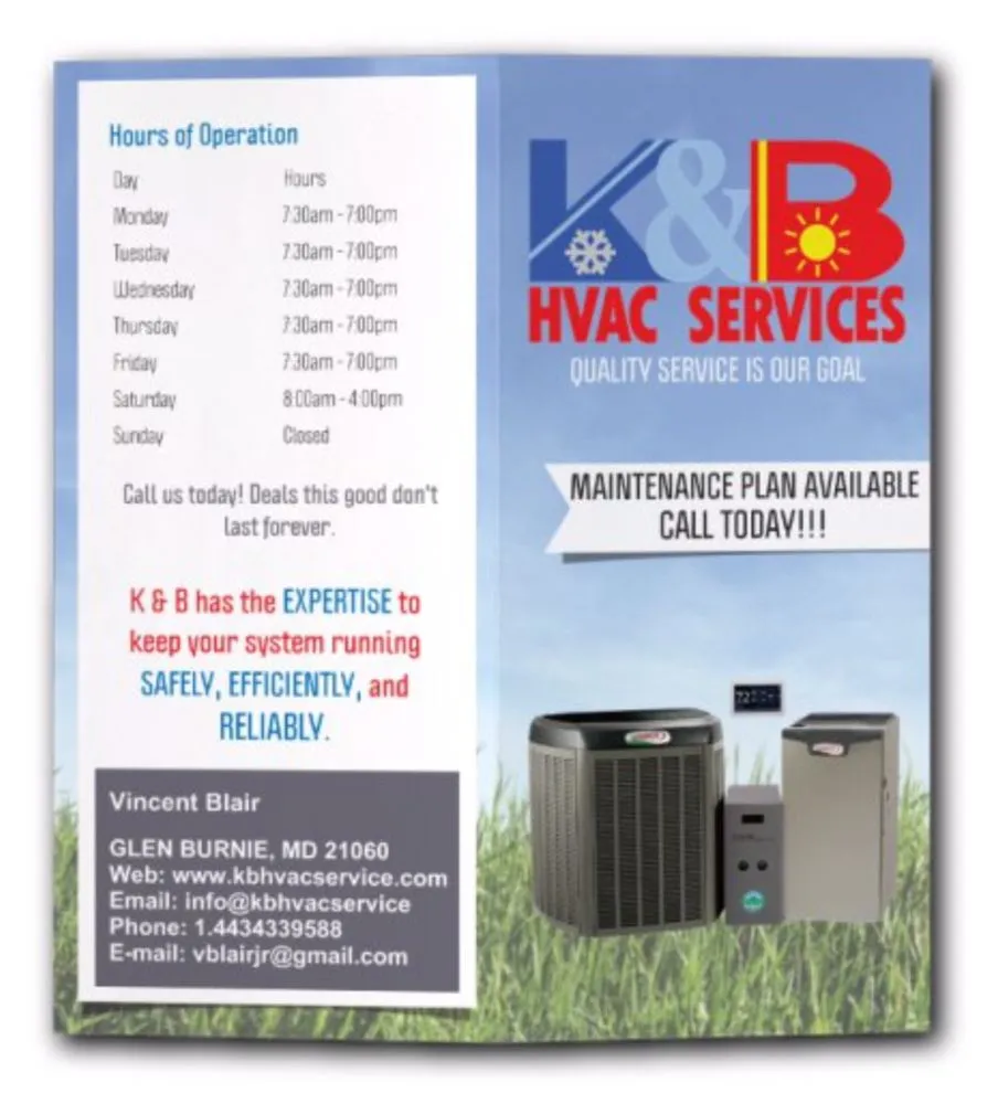 Slide of K&B HVAC Services