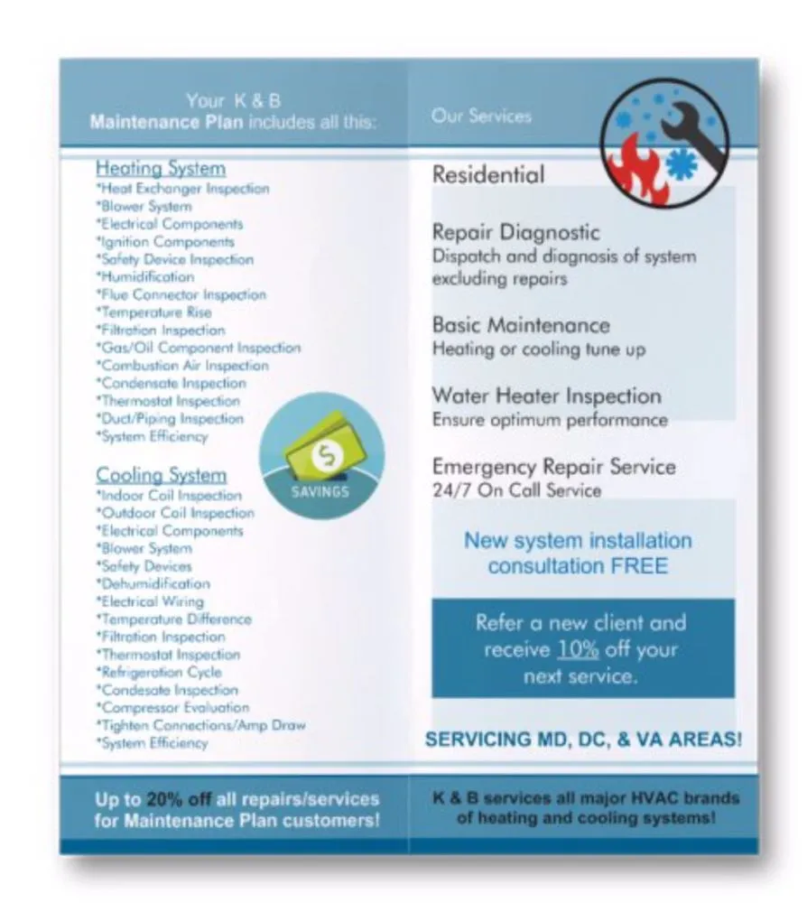 Slide of K&B HVAC Services