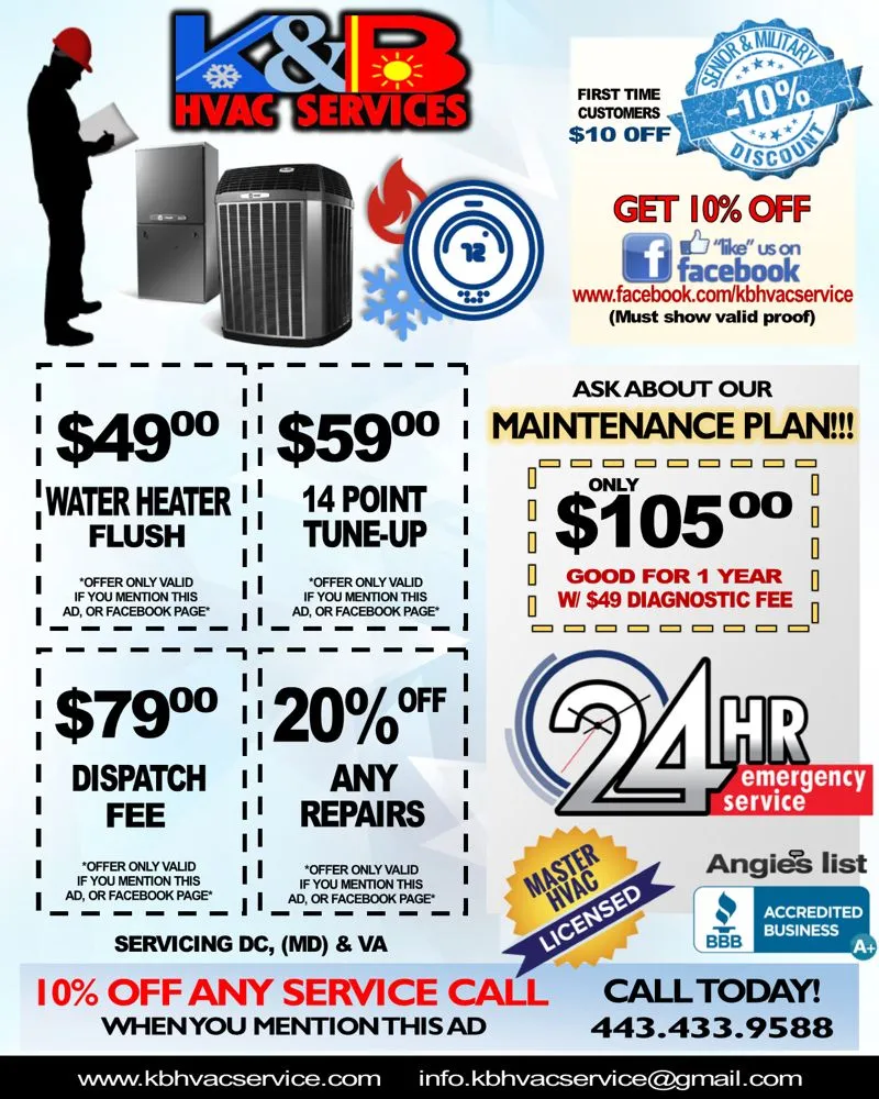 Slide of K&B HVAC Services