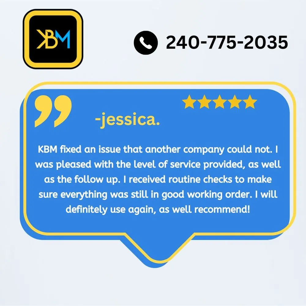 Slide of KBM Mechanical Services