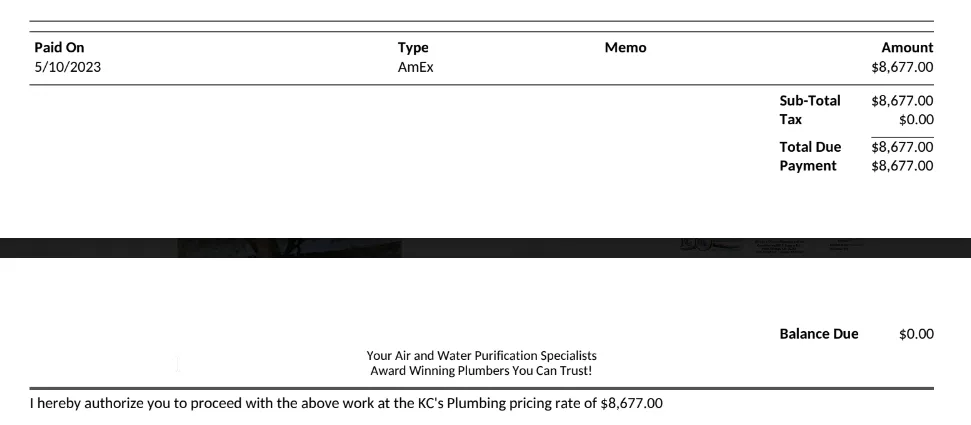 Slide of KC's 23 1/2 Hour Plumbing & Air Conditioning