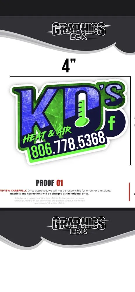 Slide of KD's Heat and Air