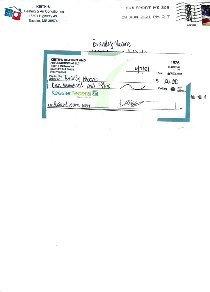 Slide of Keith's Heating & Air Conditioning