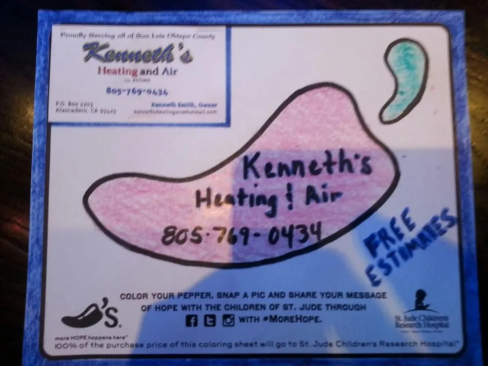 Slide of Kenneth's Heating and Air