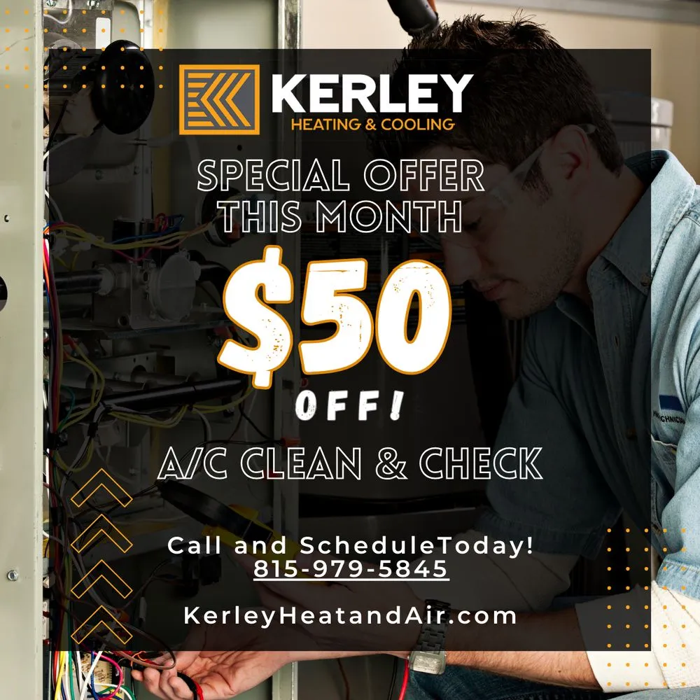 Trusted heating and cooling service for local homeowners in Rock City, IL by Kerley Heating and Cooling