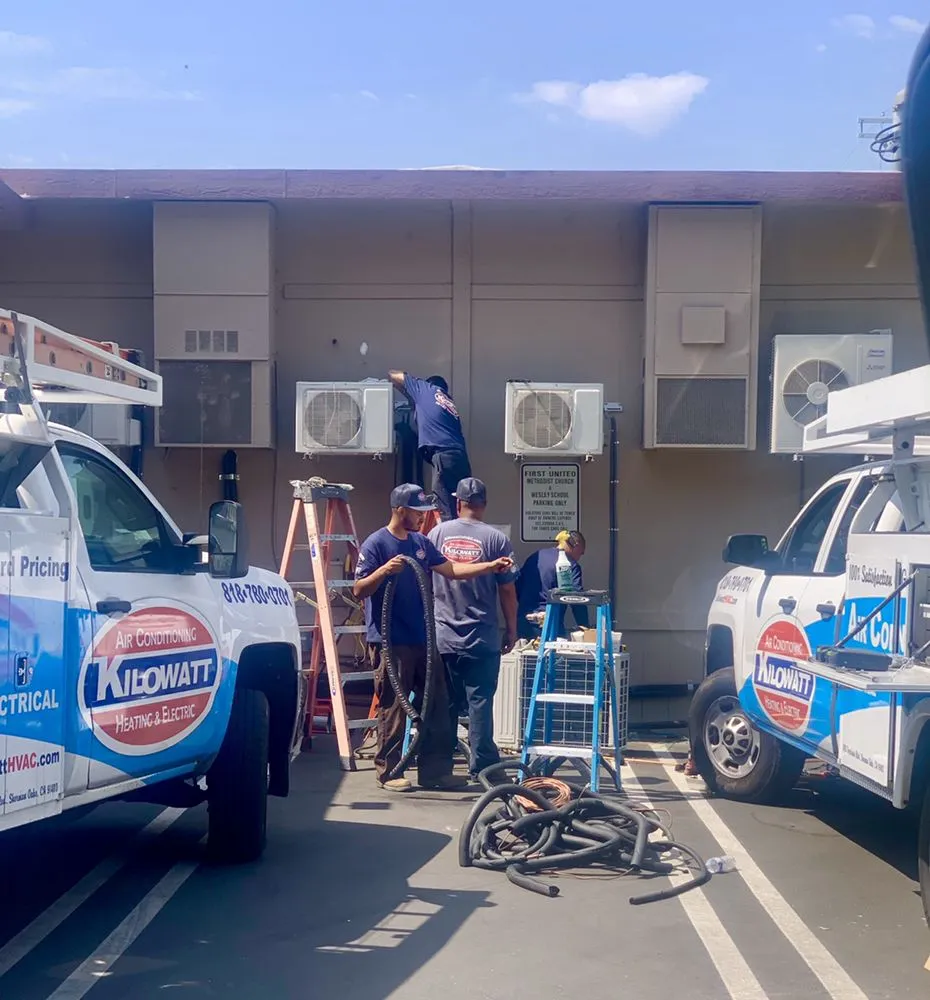 Slide of Kilowatt Heating, Air Conditioning and Electrical