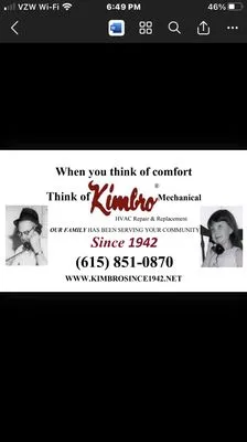 Kimbro Mechanical Logo