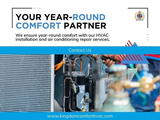 Kingdom Comfort Heating & Cooling Logo