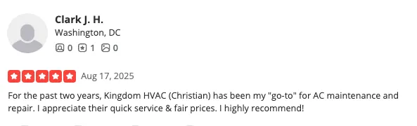 Slide of Kingdom HVAC Services