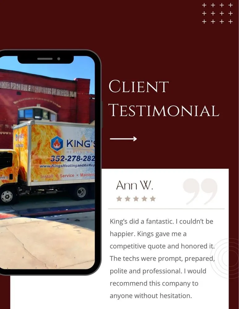 Slide of King's Heating And Air