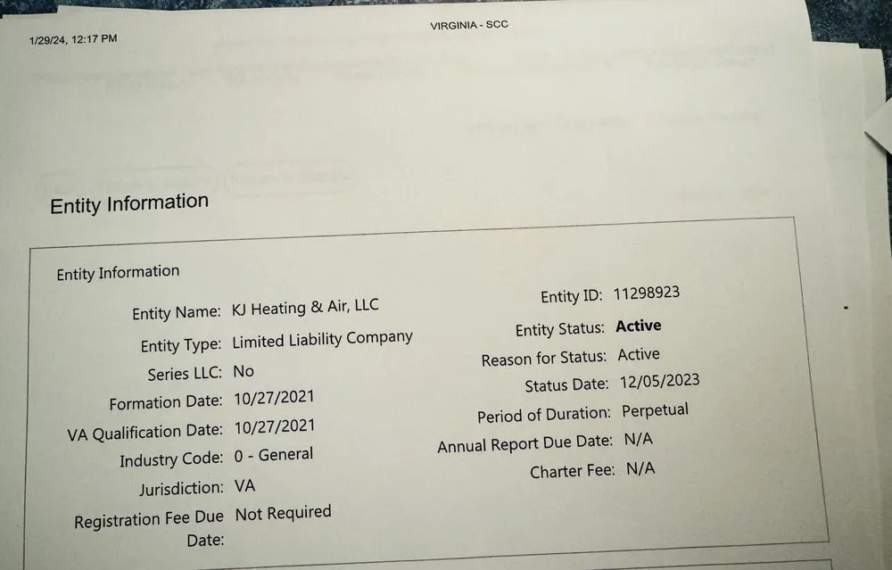 Slide of KJ Heating & Air