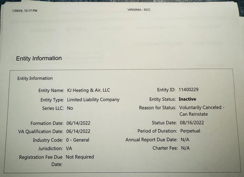 Slide of KJ Heating & Air