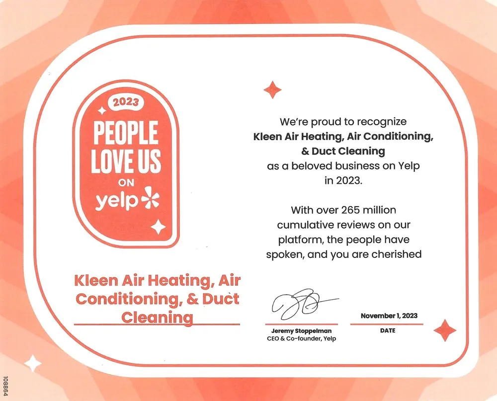 Slide of Kleen Air Heating, Air Conditioning, & Duct Cleaning