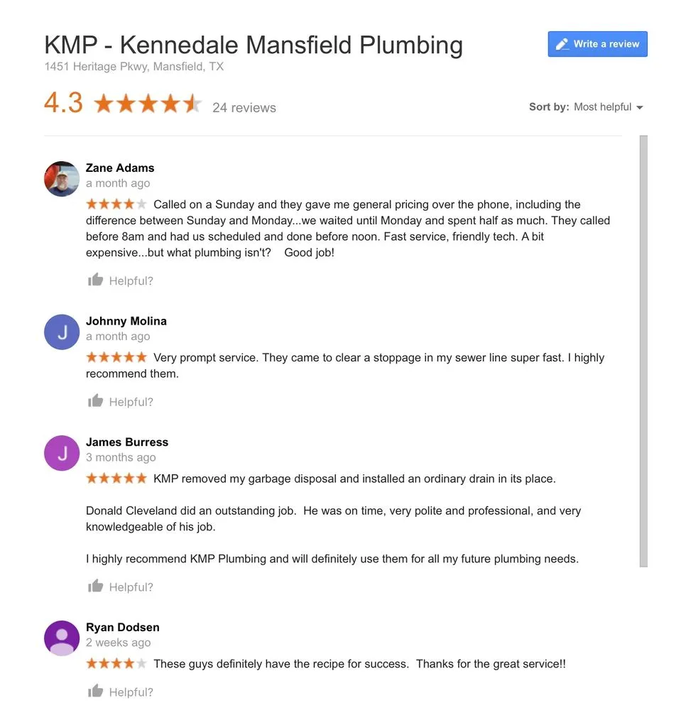 Slide of KMP Plumbing, Heating & Air