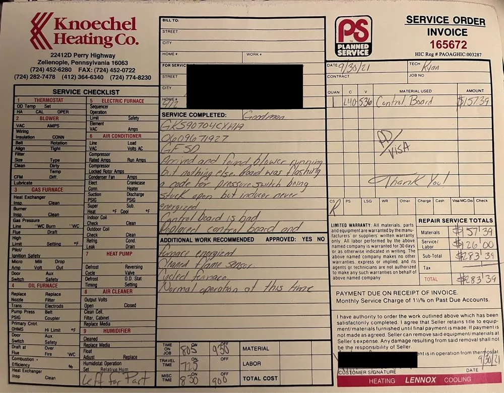 Slide of Knoechel Heating