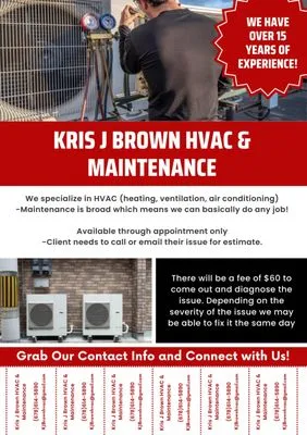 Kris J Brown Hvac & Maintenance Logo