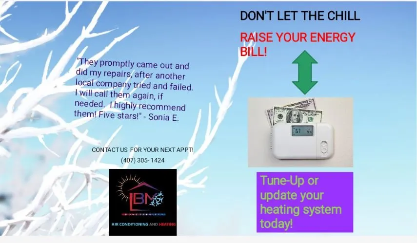 Slide of L B M home sevices