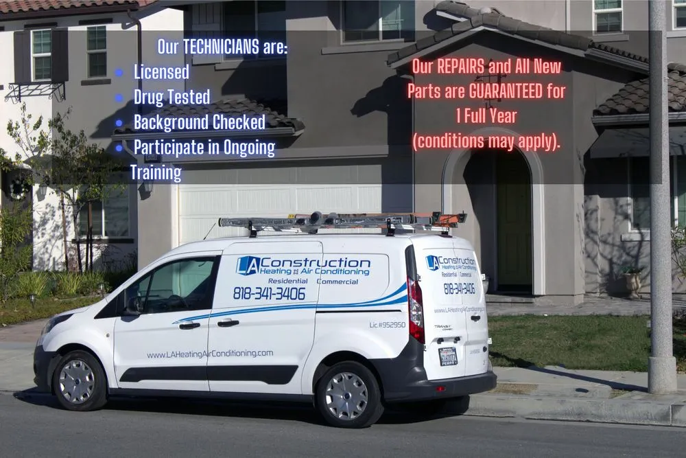 Slide of LA Construction Heating and Air